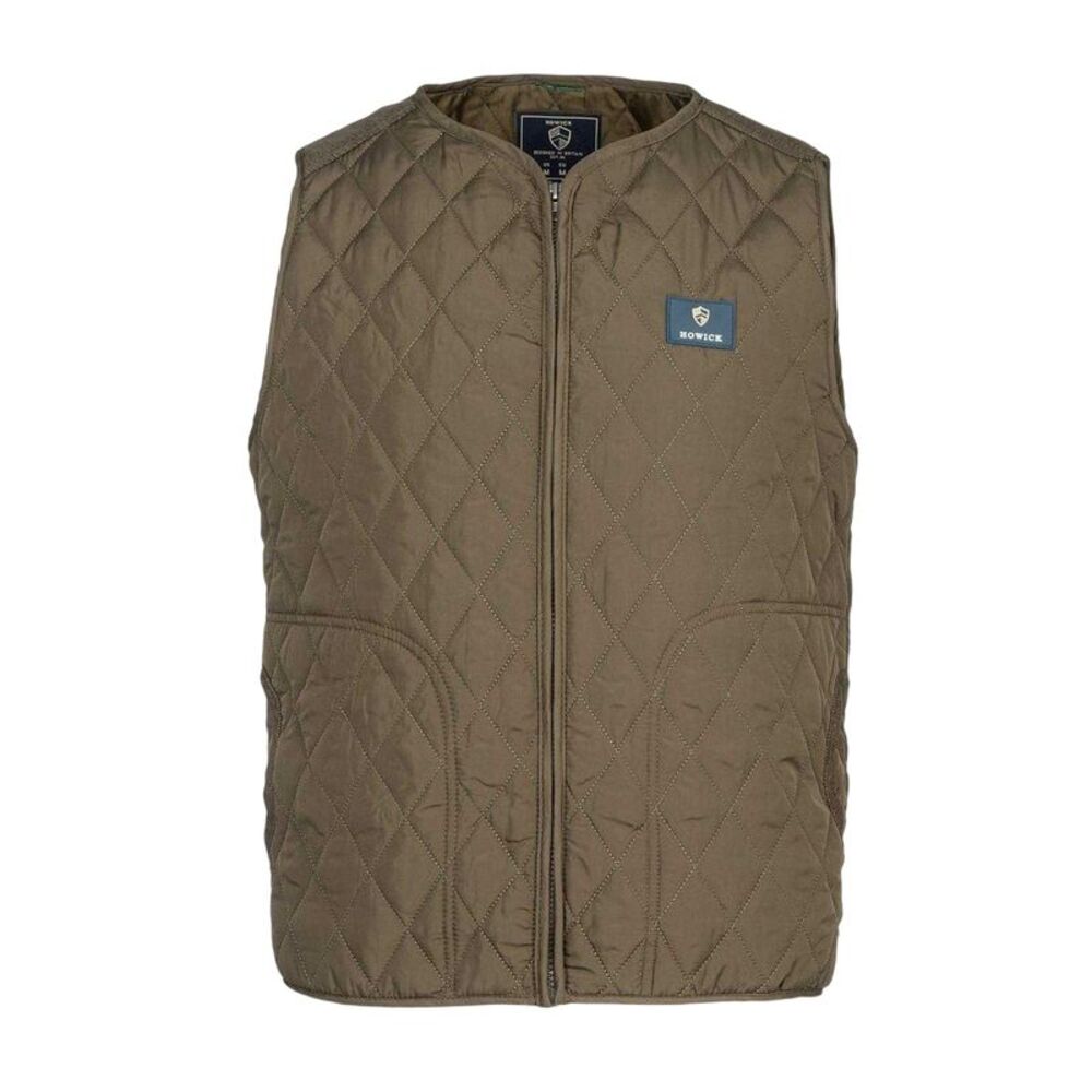 Howick Mens Quilted Polyester Lightweight Vest / Army Green